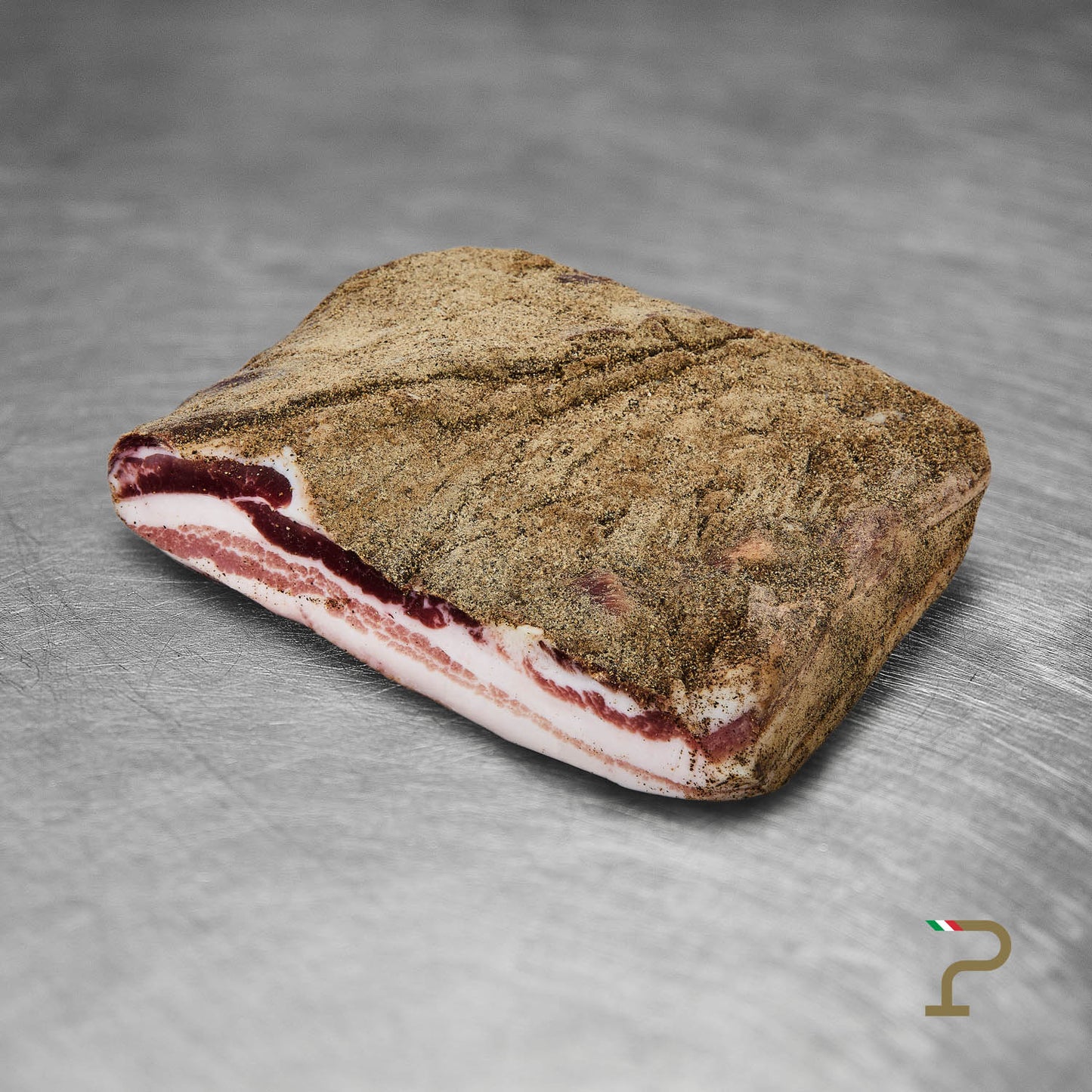 "Il Poggetto" Dry cured Italian Bacon whit lean meet Vacuum-packed slice - approx. 1,6 kg