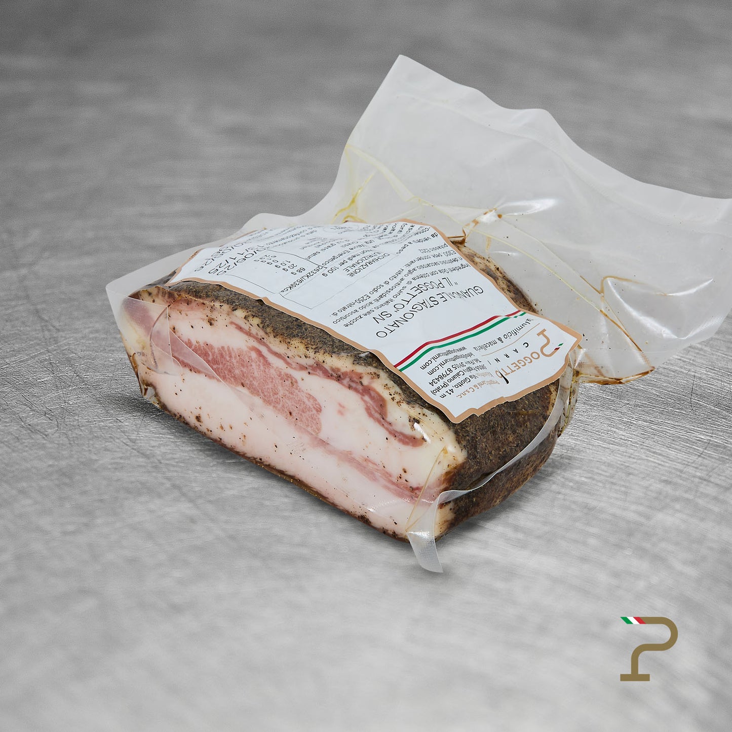Dray Cured Guanciale “Il Poggetto” - Vacuum-Packed Piece - 400 g ca.